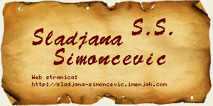 Slađana Simončević vizit kartica